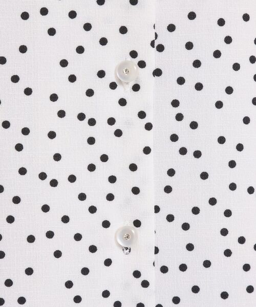 ITS'DEMO / イッツデモ シャツ・ブラウス | 【UVカット／速乾／冷感／洗濯機OK／洗濯後しわになりにくい】麻調ストレッチ前開きブラウス＜ラク服シリーズ＞ | 詳細16