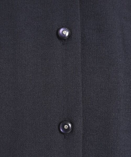 ITS'DEMO / イッツデモ シャツ・ブラウス | 【UVカット／速乾／冷感／洗濯機OK／洗濯後しわになりにくい】麻調ストレッチ前開きブラウス＜ラク服シリーズ＞ | 詳細4