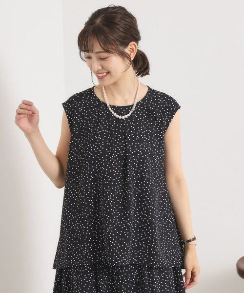 ITS'DEMO / イッツデモ シャツ・ブラウス | 【UVカット／速乾／冷感／洗濯機OK／洗濯後しわになりにくい】麻調ストレッチタックブラウス＜ラク服シリーズ＞ | 詳細10