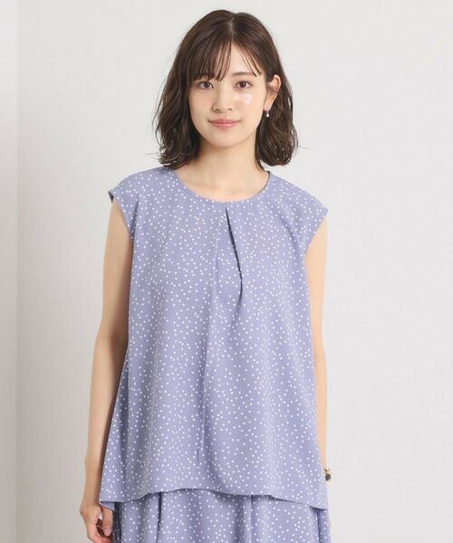 ITS'DEMO / イッツデモ シャツ・ブラウス | 【UVカット／速乾／冷感／洗濯機OK／洗濯後しわになりにくい】麻調ストレッチタックブラウス＜ラク服シリーズ＞ | 詳細17