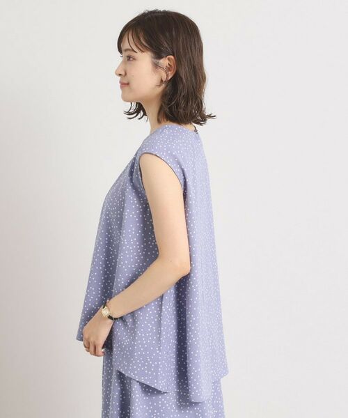 ITS'DEMO / イッツデモ シャツ・ブラウス | 【UVカット／速乾／冷感／洗濯機OK／洗濯後しわになりにくい】麻調ストレッチタックブラウス＜ラク服シリーズ＞ | 詳細18