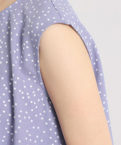 ITS'DEMO / イッツデモ シャツ・ブラウス | 【UVカット／速乾／冷感／洗濯機OK／洗濯後しわになりにくい】麻調ストレッチタックブラウス＜ラク服シリーズ＞ | 詳細22