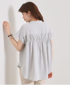 ITS'DEMO / イッツデモ シャツ・ブラウス | 【接触冷感／手洗い可】バックギャザーブラウス