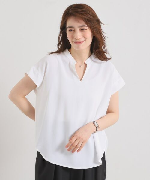 ITS'DEMO / イッツデモ シャツ・ブラウス | 【接触冷感／手洗い可】バックギャザーブラウス | 詳細1