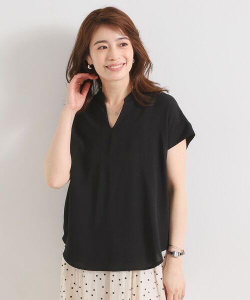 ITS'DEMO / イッツデモ シャツ・ブラウス | 【接触冷感／手洗い可】バックギャザーブラウス | 詳細10