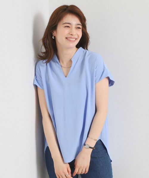 ITS'DEMO / イッツデモ シャツ・ブラウス | 【接触冷感／手洗い可】バックギャザーブラウス | 詳細18