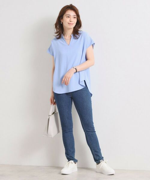 ITS'DEMO / イッツデモ シャツ・ブラウス | 【接触冷感／手洗い可】バックギャザーブラウス | 詳細19