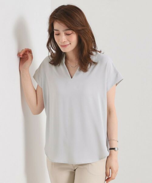 ITS'DEMO / イッツデモ シャツ・ブラウス | 【接触冷感／手洗い可】バックギャザーブラウス | 詳細5