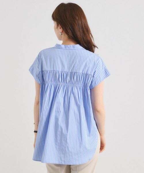 ITS'DEMO / イッツデモ シャツ・ブラウス | 【接触冷感／手洗い可】ストライプバックギャザーブラウス | 詳細23