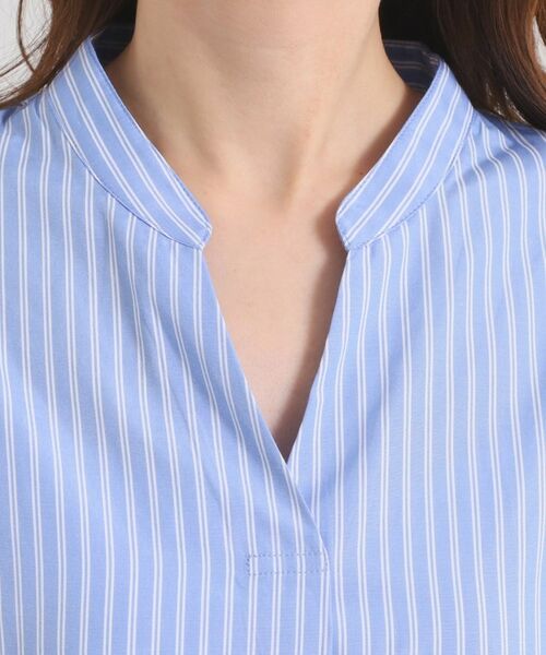 ITS'DEMO / イッツデモ シャツ・ブラウス | 【接触冷感／手洗い可】ストライプバックギャザーブラウス | 詳細24