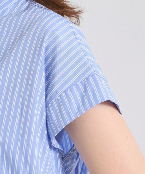 ITS'DEMO / イッツデモ シャツ・ブラウス | 【接触冷感／手洗い可】ストライプバックギャザーブラウス | 詳細25