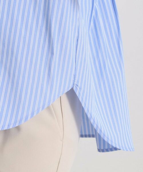 ITS'DEMO / イッツデモ シャツ・ブラウス | 【接触冷感／手洗い可】ストライプバックギャザーブラウス | 詳細26