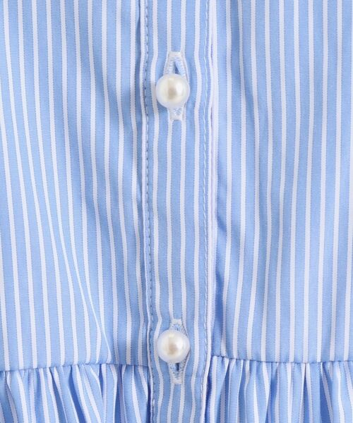 ITS'DEMO / イッツデモ シャツ・ブラウス | 【接触冷感／手洗い可】ストライプペプラムブラウス | 詳細16