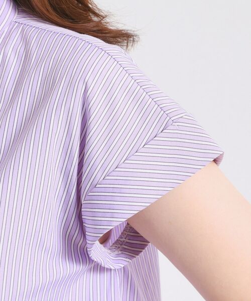 ITS'DEMO / イッツデモ シャツ・ブラウス | 【接触冷感／手洗い可】ストライプペプラムブラウス | 詳細21