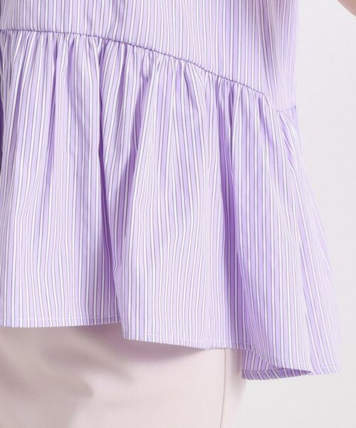 ITS'DEMO / イッツデモ シャツ・ブラウス | 【接触冷感／手洗い可】ストライプペプラムブラウス | 詳細22