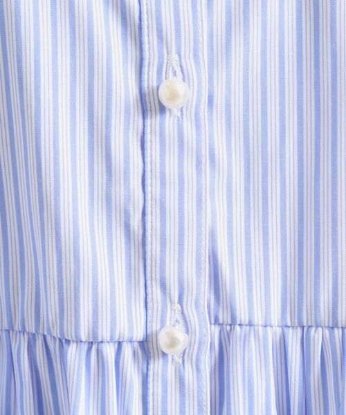ITS'DEMO / イッツデモ シャツ・ブラウス | 【接触冷感／手洗い可】ストライプペプラムブラウス | 詳細4