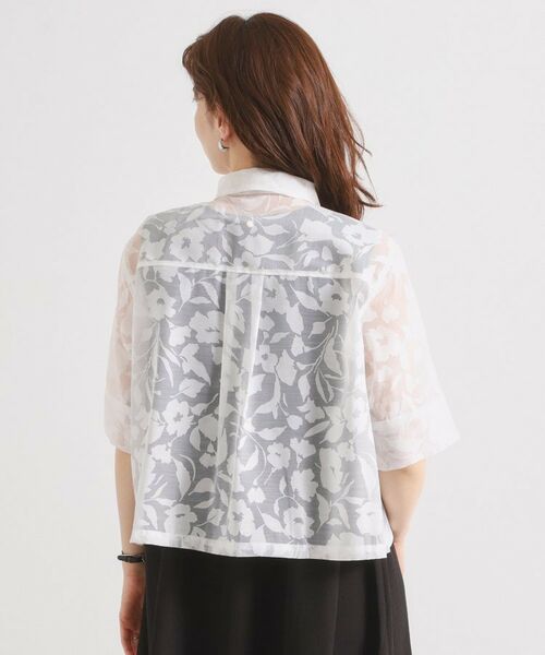 ITS'DEMO / イッツデモ シャツ・ブラウス | 【手洗い可】花柄シアーシャツ | 詳細11