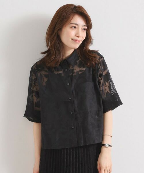 ITS'DEMO / イッツデモ シャツ・ブラウス | 【手洗い可】花柄シアーシャツ | 詳細5