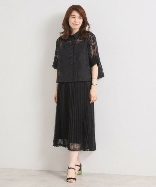 ITS'DEMO / イッツデモ シャツ・ブラウス | 【手洗い可】花柄シアーシャツ | 詳細7