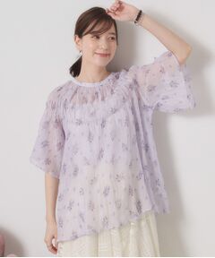 ITS'DEMO / イッツデモ シャツ・ブラウス | 【手洗い可】花柄楊柳ブラウス