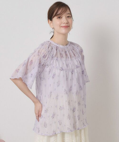 ITS'DEMO / イッツデモ シャツ・ブラウス | 【手洗い可】花柄楊柳ブラウス | 詳細10