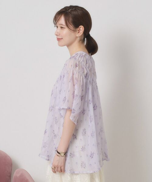ITS'DEMO / イッツデモ シャツ・ブラウス | 【手洗い可】花柄楊柳ブラウス | 詳細14