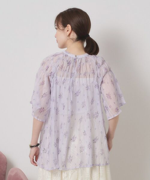 ITS'DEMO / イッツデモ シャツ・ブラウス | 【手洗い可】花柄楊柳ブラウス | 詳細15