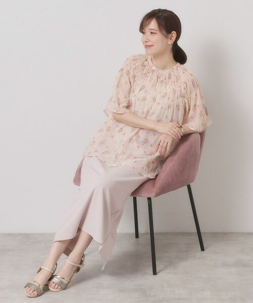 ITS'DEMO / イッツデモ シャツ・ブラウス | 【手洗い可】花柄楊柳ブラウス | 詳細7