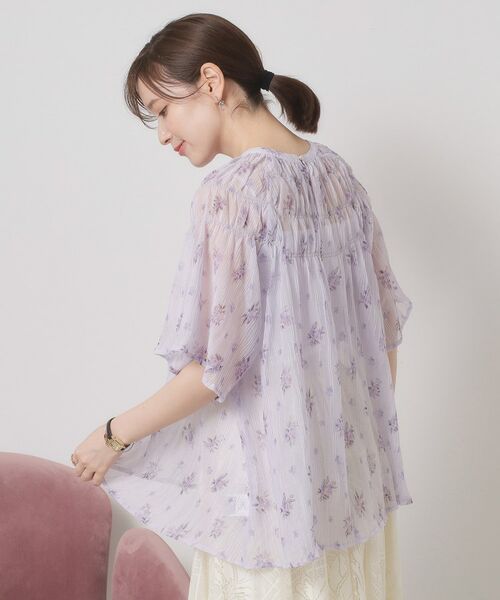 ITS'DEMO / イッツデモ シャツ・ブラウス | 【手洗い可】花柄楊柳ブラウス | 詳細9