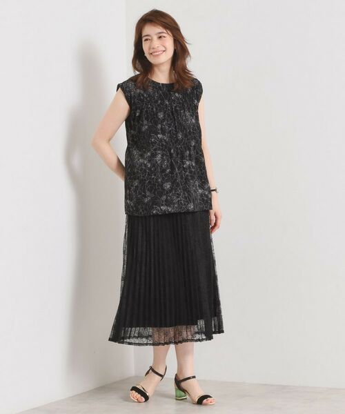 ITS'DEMO / イッツデモ シャツ・ブラウス | 【手洗い可】花柄プリーツブラウス | 詳細11