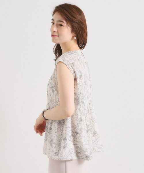 ITS'DEMO / イッツデモ シャツ・ブラウス | 【手洗い可】花柄プリーツブラウス | 詳細18