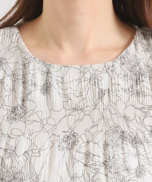 ITS'DEMO / イッツデモ シャツ・ブラウス | 【手洗い可】花柄プリーツブラウス | 詳細20