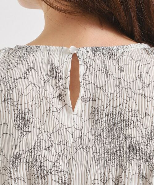 ITS'DEMO / イッツデモ シャツ・ブラウス | 【手洗い可】花柄プリーツブラウス | 詳細21