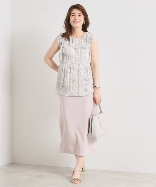 ITS'DEMO / イッツデモ シャツ・ブラウス | 【手洗い可】花柄プリーツブラウス | 詳細3