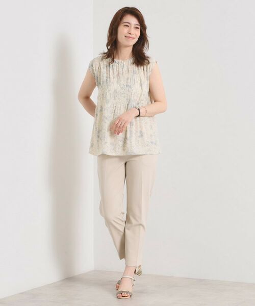 ITS'DEMO / イッツデモ シャツ・ブラウス | 【手洗い可】花柄プリーツブラウス | 詳細7