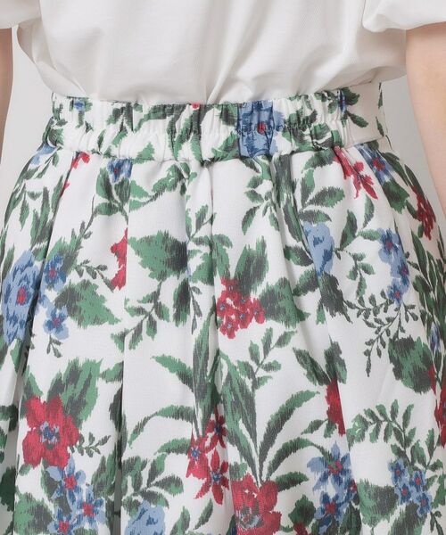 ITS'DEMO / イッツデモ スカート | 【清涼感／ウエストゴム／手洗い可】花柄麻調スカート | 詳細21