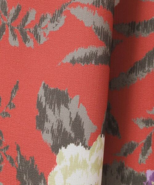 ITS'DEMO / イッツデモ スカート | 【清涼感／ウエストゴム／手洗い可】花柄麻調スカート | 詳細8