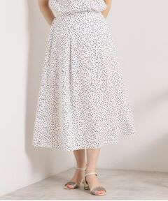 ITS'DEMO / イッツデモ ロング・マキシ丈スカート | 【UVカット／速乾／冷感／洗濯機OK／洗濯後しわになりにくい】麻調ストレッチタックスカート＜ラク服シリーズ＞