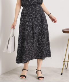 ITS'DEMO / イッツデモ ロング・マキシ丈スカート | 【UVカット／速乾／冷感／洗濯機OK／洗濯後しわになりにくい】麻調ストレッチタックスカート＜ラク服シリーズ＞