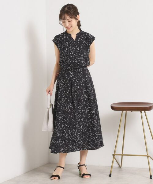 ITS'DEMO / イッツデモ ロング・マキシ丈スカート | 【UVカット／速乾／冷感／洗濯機OK／洗濯後しわになりにくい】麻調ストレッチタックスカート＜ラク服シリーズ＞ | 詳細10