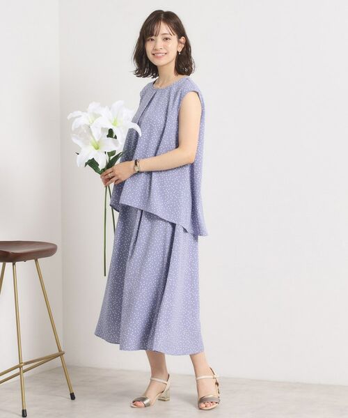 ITS'DEMO / イッツデモ ロング・マキシ丈スカート | 【UVカット／速乾／冷感／洗濯機OK／洗濯後しわになりにくい】麻調ストレッチタックスカート＜ラク服シリーズ＞ | 詳細15