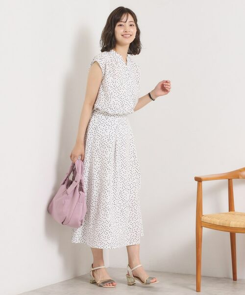 ITS'DEMO / イッツデモ ロング・マキシ丈スカート | 【UVカット／速乾／冷感／洗濯機OK／洗濯後しわになりにくい】麻調ストレッチタックスカート＜ラク服シリーズ＞ | 詳細6