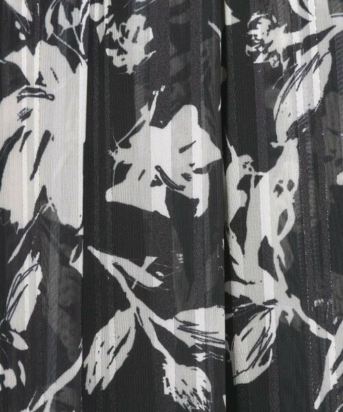 ITS'DEMO / イッツデモ スカート | 【手洗い可／後ろウエストゴム】ラメスト単色花柄スカート | 詳細12