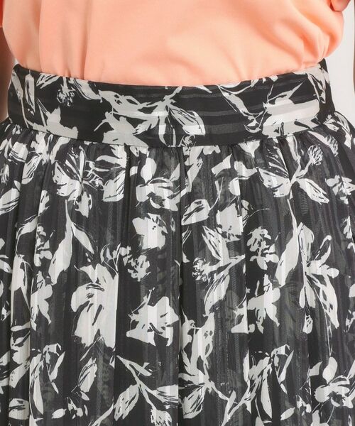 ITS'DEMO / イッツデモ スカート | 【手洗い可／後ろウエストゴム】ラメスト単色花柄スカート | 詳細16