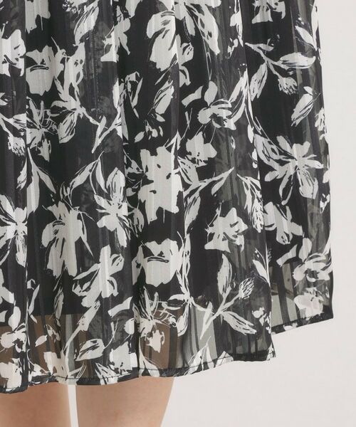 ITS'DEMO / イッツデモ スカート | 【手洗い可／後ろウエストゴム】ラメスト単色花柄スカート | 詳細18