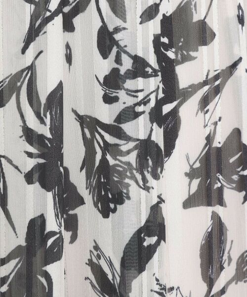 ITS'DEMO / イッツデモ スカート | 【手洗い可／後ろウエストゴム】ラメスト単色花柄スカート | 詳細4