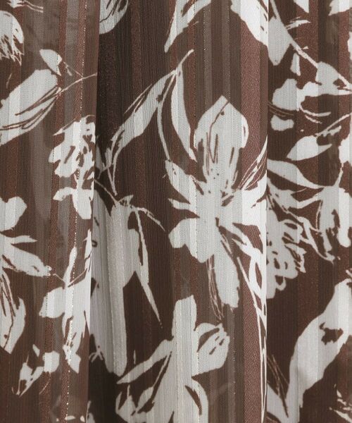 ITS'DEMO / イッツデモ スカート | 【手洗い可／後ろウエストゴム】ラメスト単色花柄スカート | 詳細8