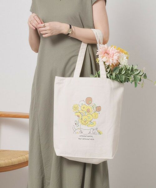 ITS'DEMO / イッツデモ トートバッグ | 【A4対応】グラフィックトート(アイボリー(504))