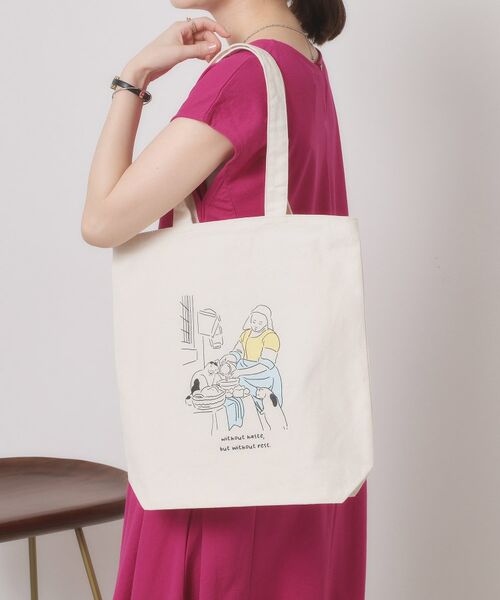 ITS'DEMO / イッツデモ トートバッグ | 【A4対応】グラフィックトート(アイボリー(604))