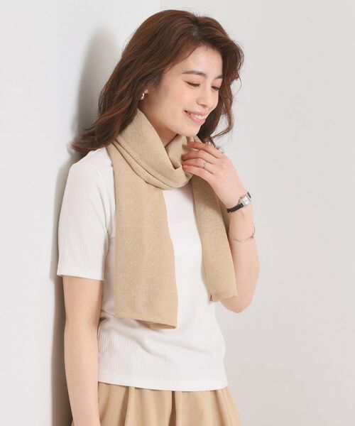 ITS'DEMO / イッツデモ マフラー・ショール・スヌード・ストール | 【寒暖差対策／手洗い可】リネンライク3WAYストール | 詳細5
